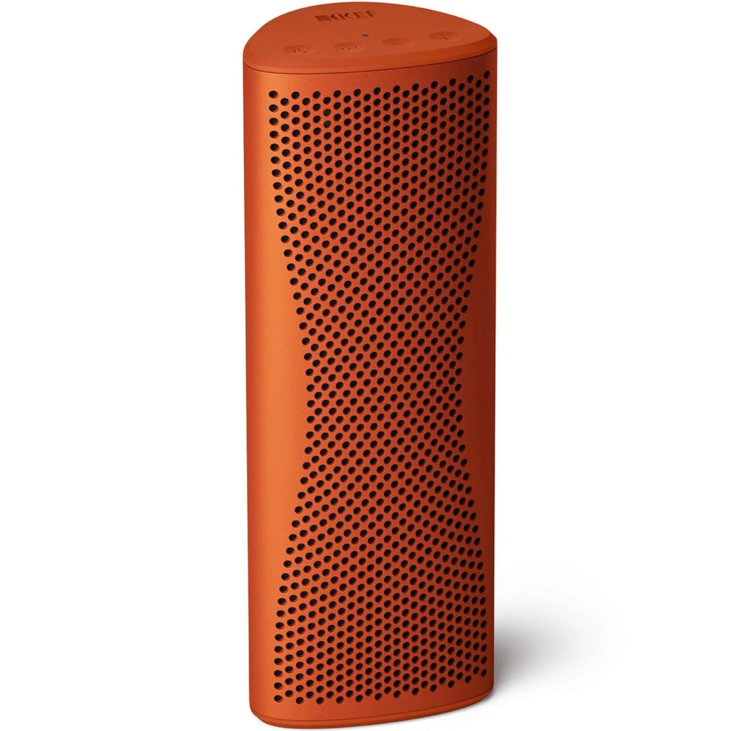 KEF Muo portable speakers, orange front view
