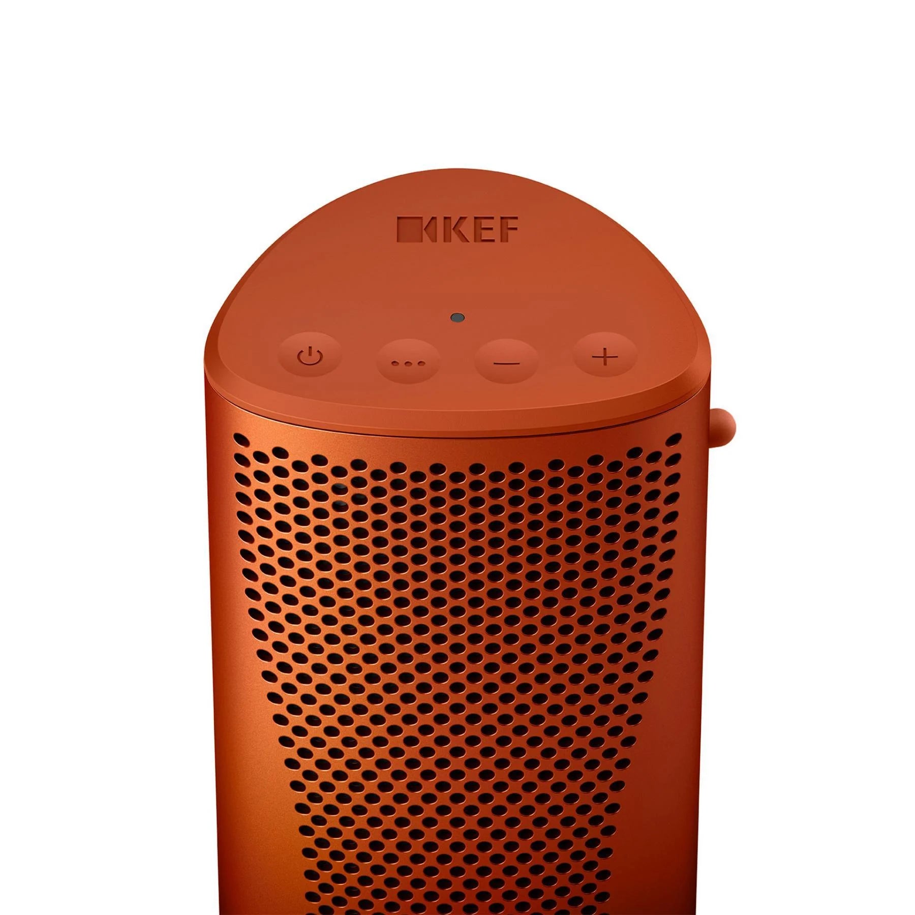 KEF Muo portable speakers, orange top view
