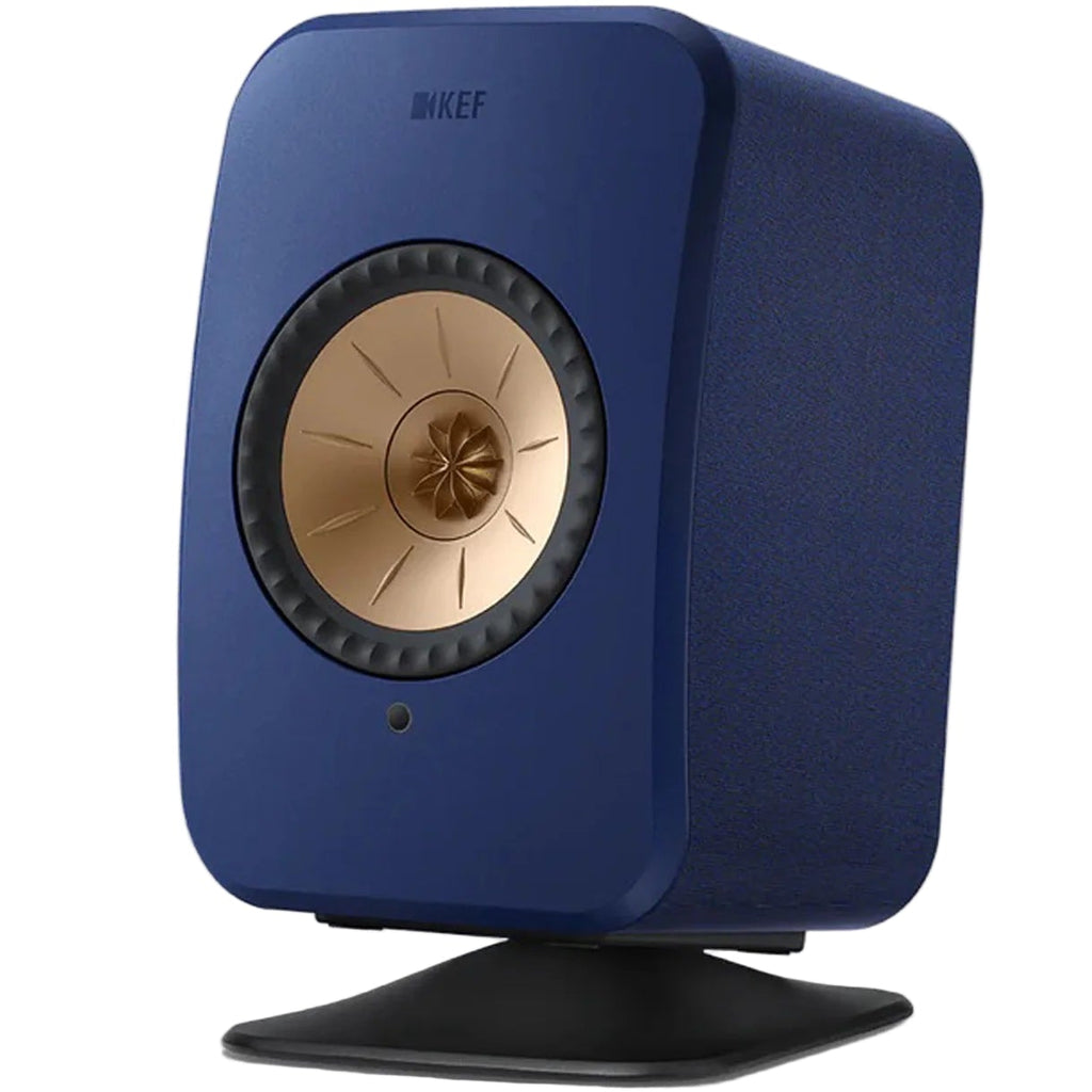 KEF P1 Desk Pad speaker stands, close up