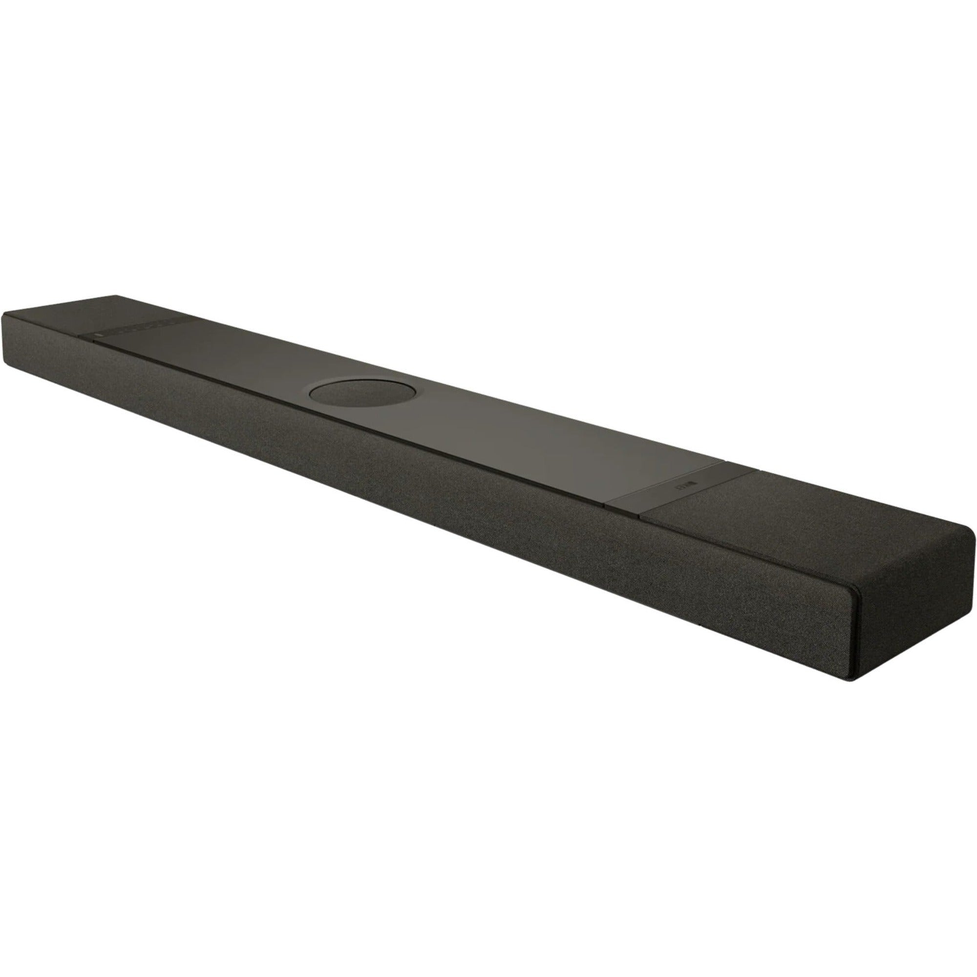 KEF XIO soundbar with sleek black design and multiple speaker drivers for high-quality TV audio.