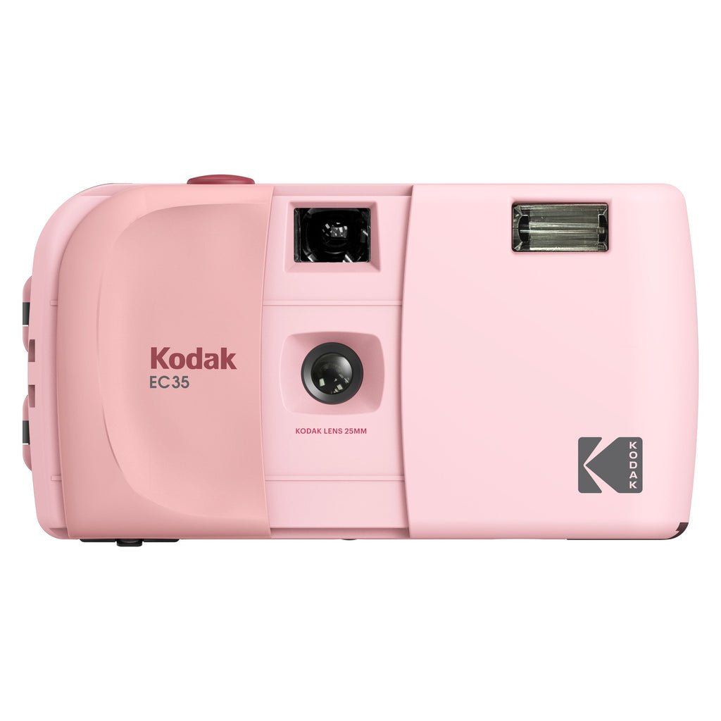 Kodak EC35 film camera in Blush Pink, front view