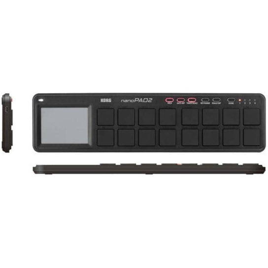 Korg NanoPad2 midi controllers, black front