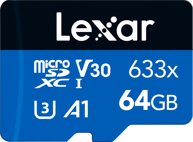 Lexar 633X 64GB microSDHC/SDXC V30 microSD card, view 2