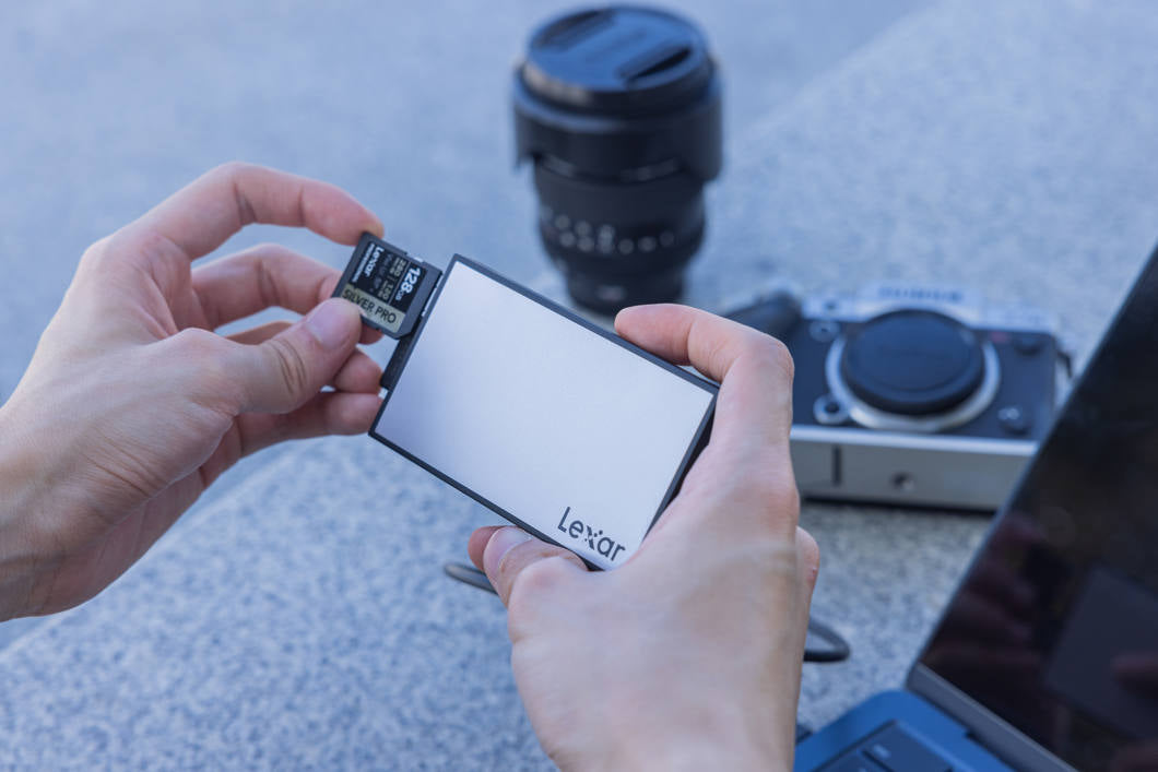 Lexar Workflow Dual-Slot SD UHS-II Card Reader.