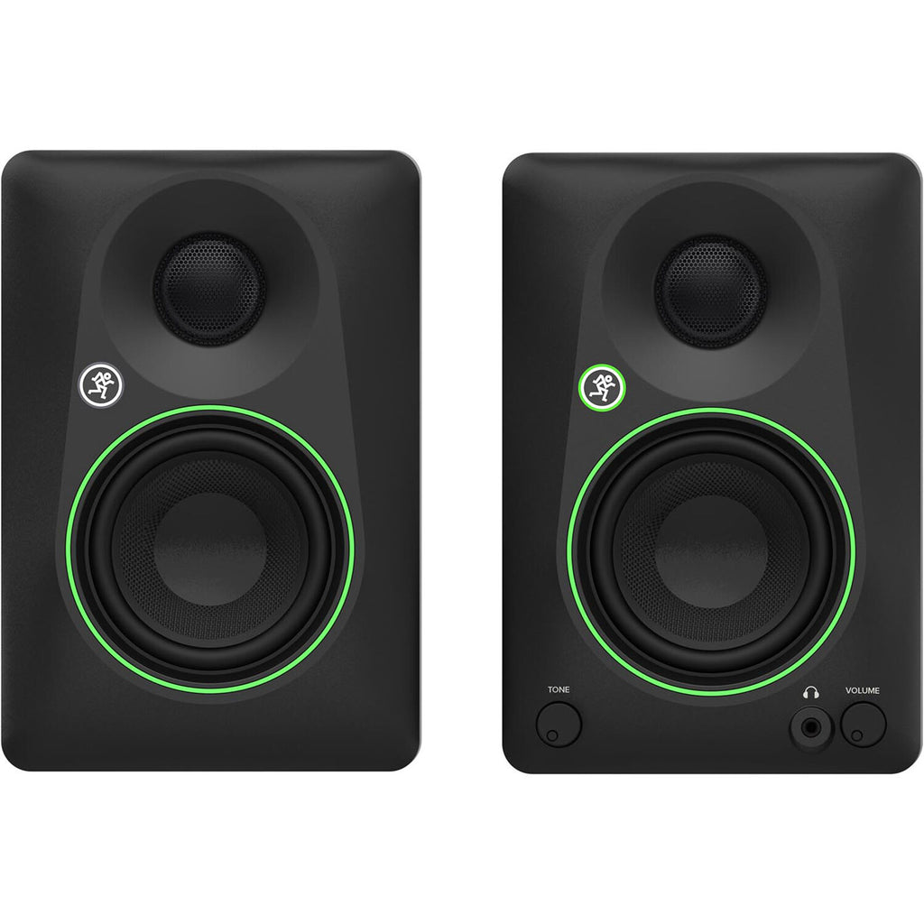 Mackie CR3.5BT desktop speakers, black.