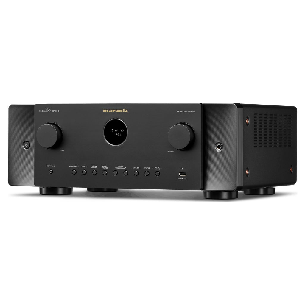Marantz CINEMA 60 DAB Series 2, Black, angled view