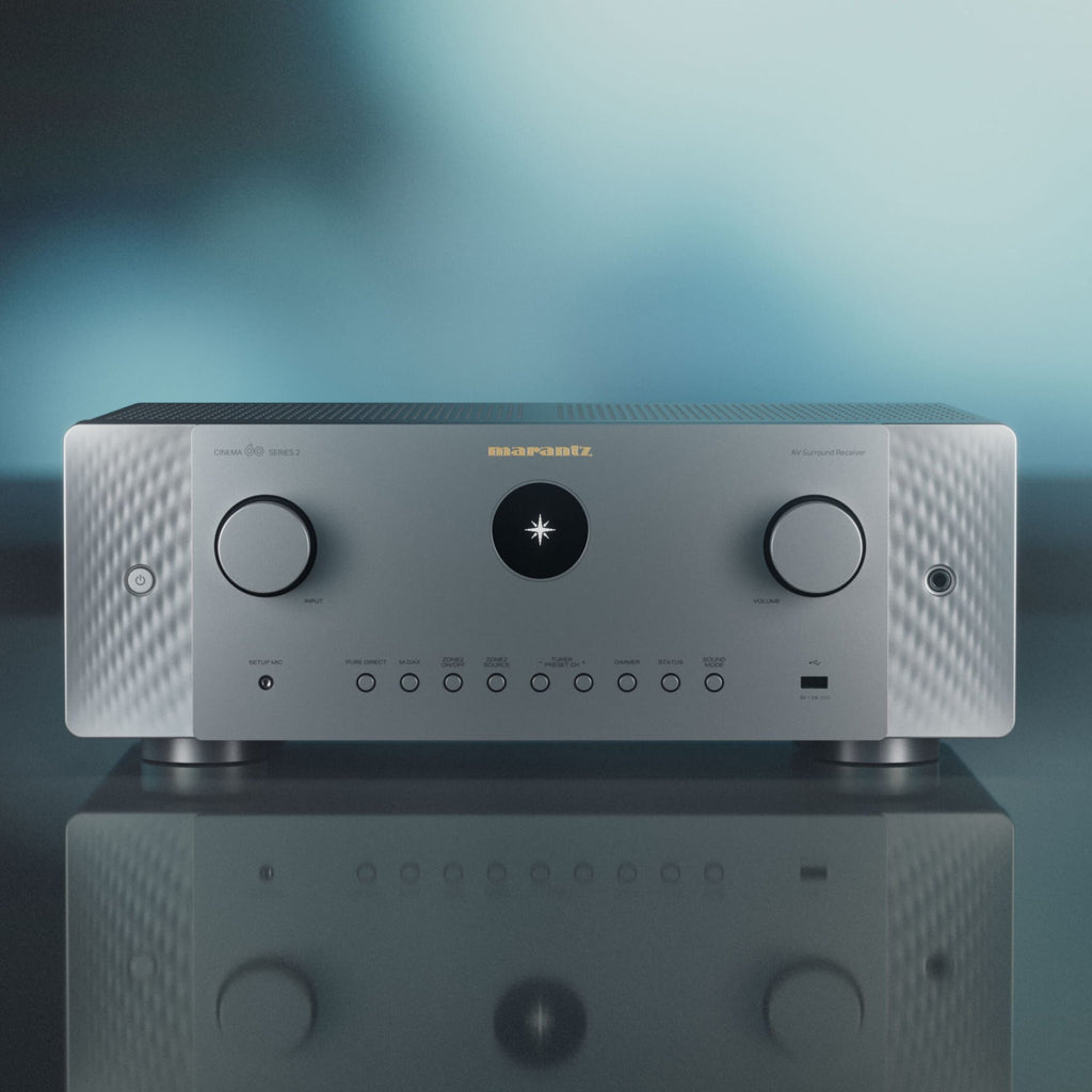 Marantz CINEMA 60 DAB Series 2, Silver Gold, in a home cinema setup