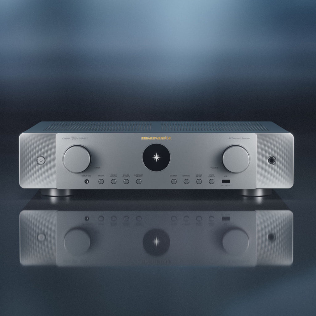 Marantz CINEMA 70s Series 2, Silver Gold, in a home cinema setup