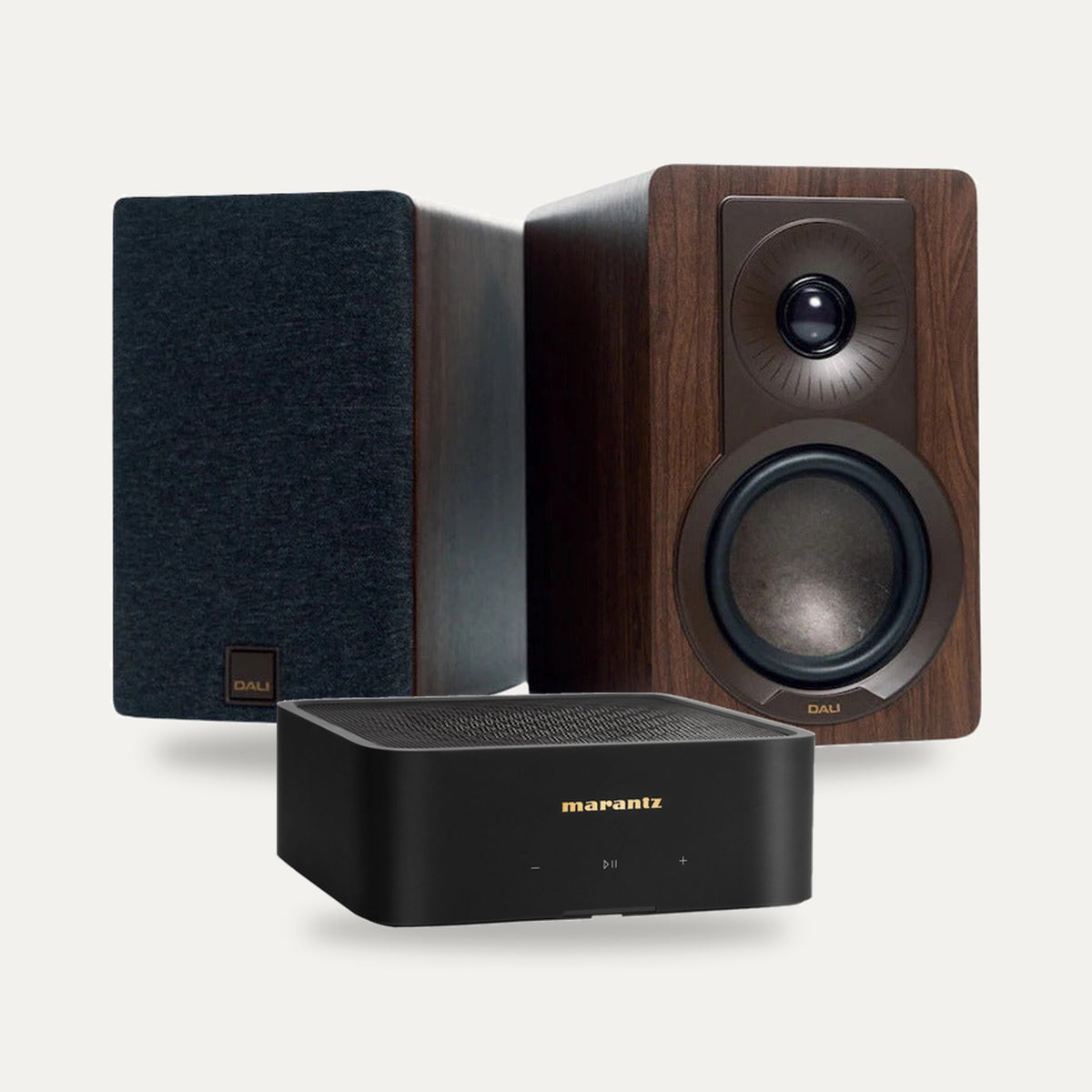 Marantz MODEL M1 + DALI KUPID Streaming System – Speaker Finish Walnut