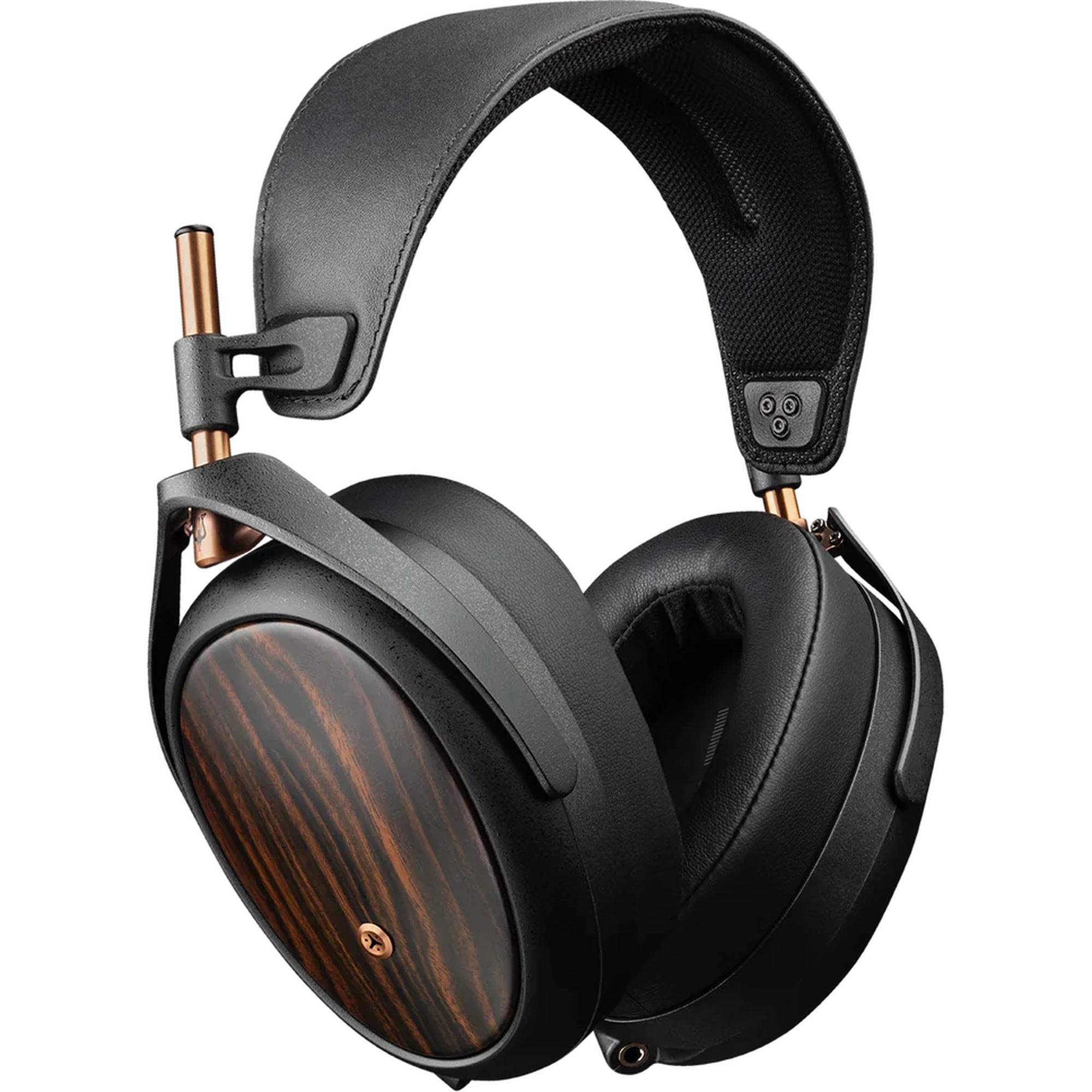 Wired Meze Audio Liric headphones with over-ear design, black ear cups, and a sleek headband for immersive listening.