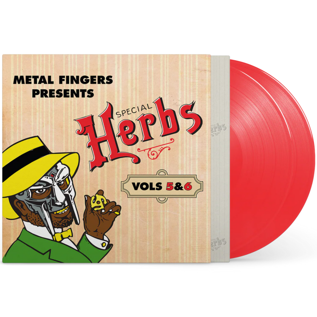 MF DOOM – Special Herbs Vol. 5 & 6 vinyl 2LP, apple red colored vinyl record