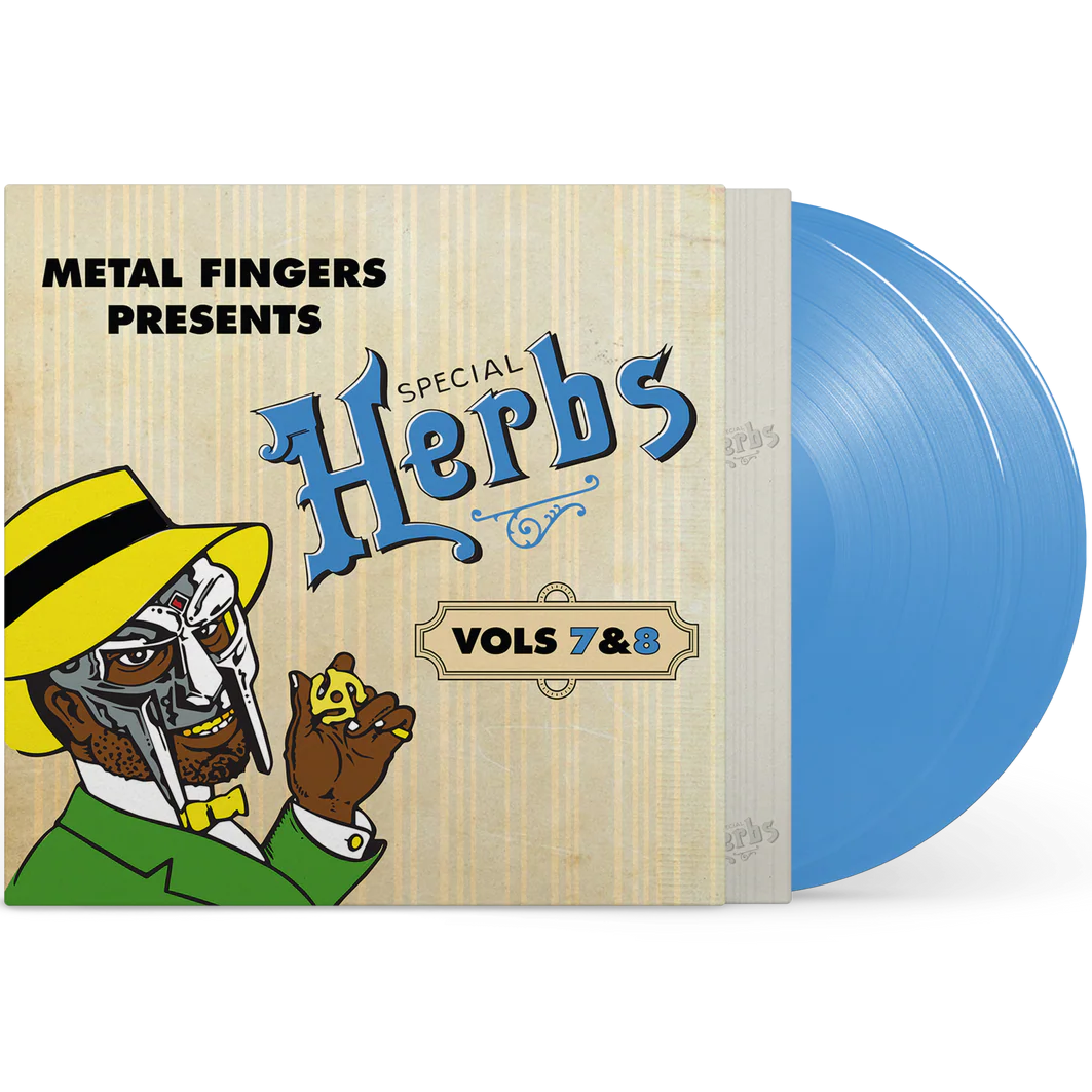 MF DOOM – Special Herbs Vol. 7 & 8 vinyl 2LP, sky blue colored vinyl record