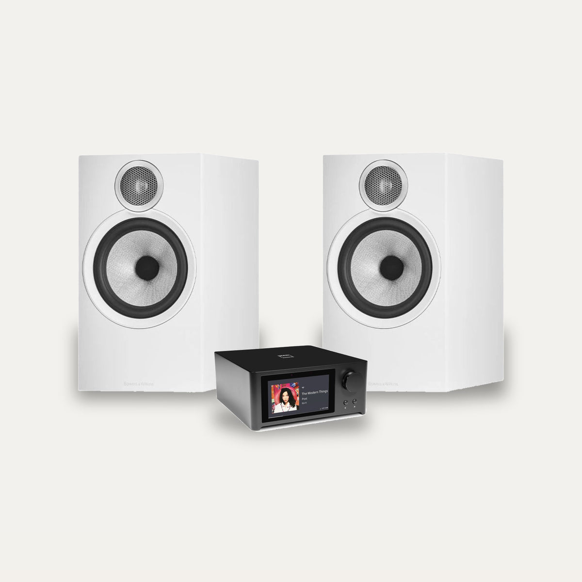 NAD C 700 V2 + Bowers & Wilkins 606 S3 Streaming System – Speaker Finish White