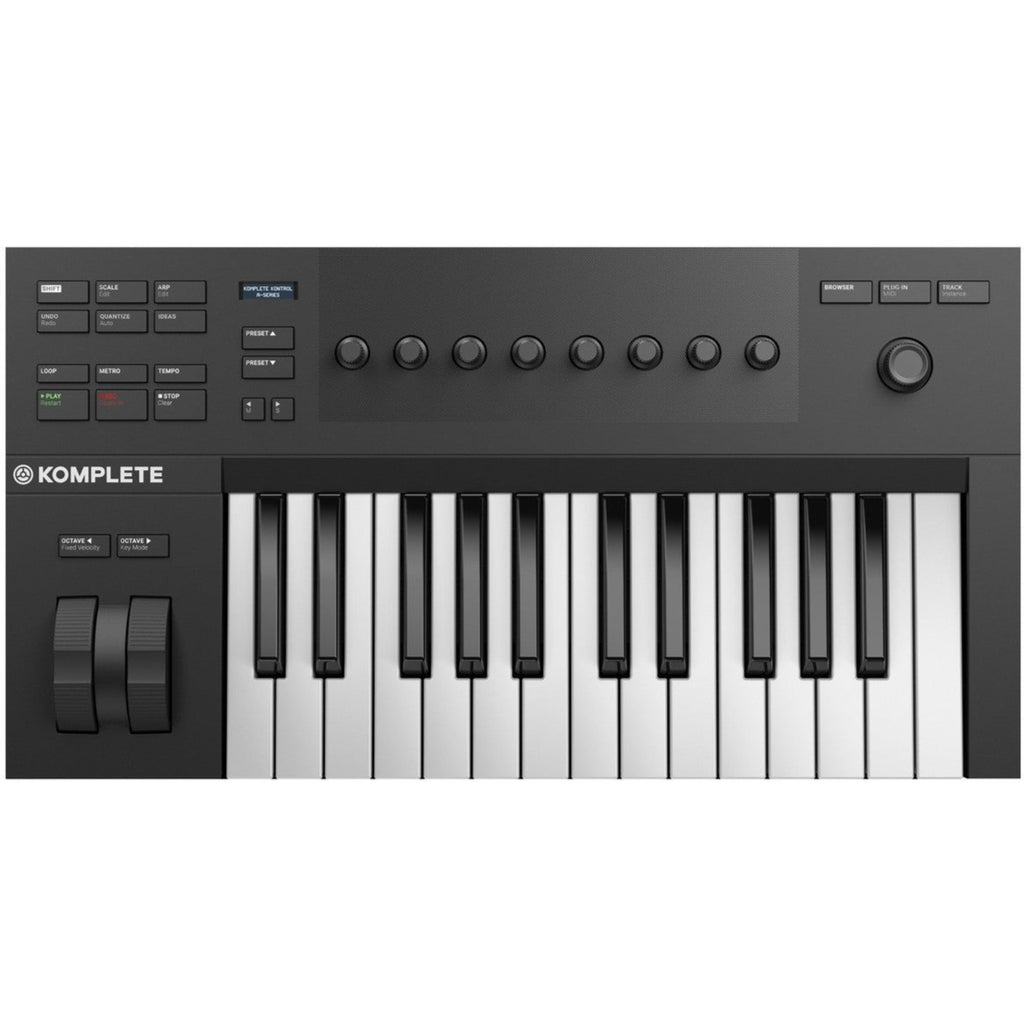 Native Instruments Komplete Kontrol A25 MIDI keyboard controller, black.
