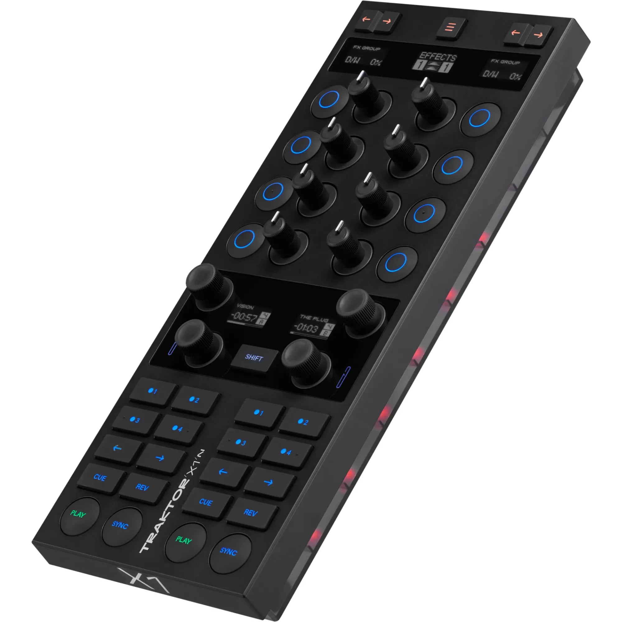 Native Instruments Traktor X1 MK3 DJ controller, front view