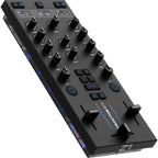 Native Instruments Traktor Z1 MK2 DJ controller, angled hero view of DJ mixer.