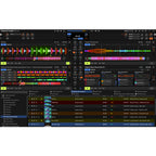 Native Instruments Traktor Z1 MK2 DJ controller, Traktor Pro software interface.
