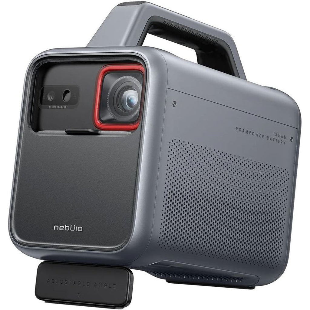 Nebula Mars 3 portable projector, black, front view.