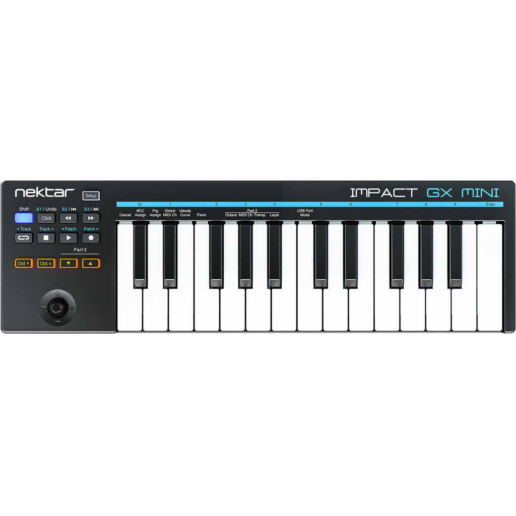 Nektar Impact GX Mini midi keyboards, lifestyle shot