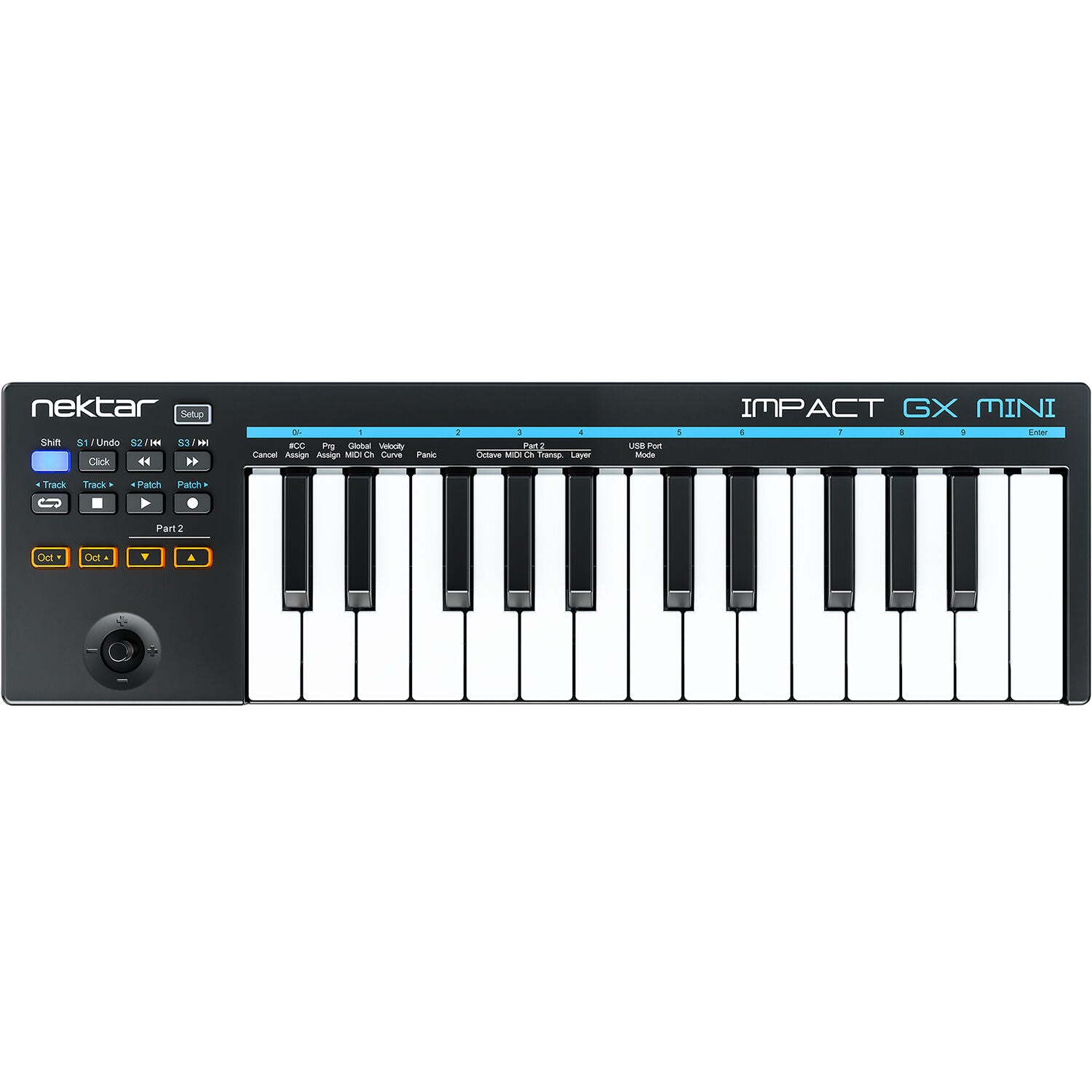 Nektar Impact GX Mini midi keyboards, lifestyle shot