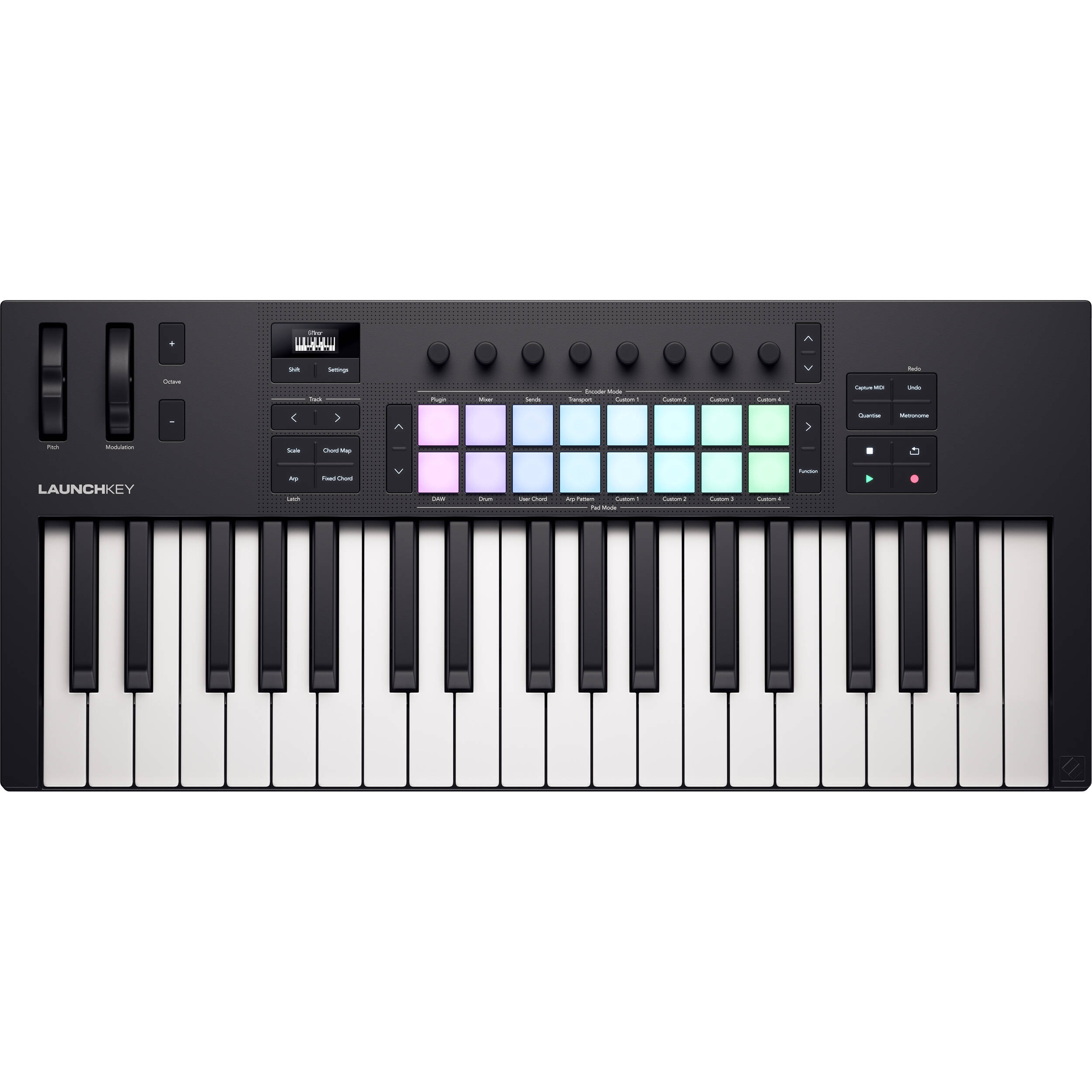 Novation Launchkey 37 MK4 midi keyboards, alternate view 3
