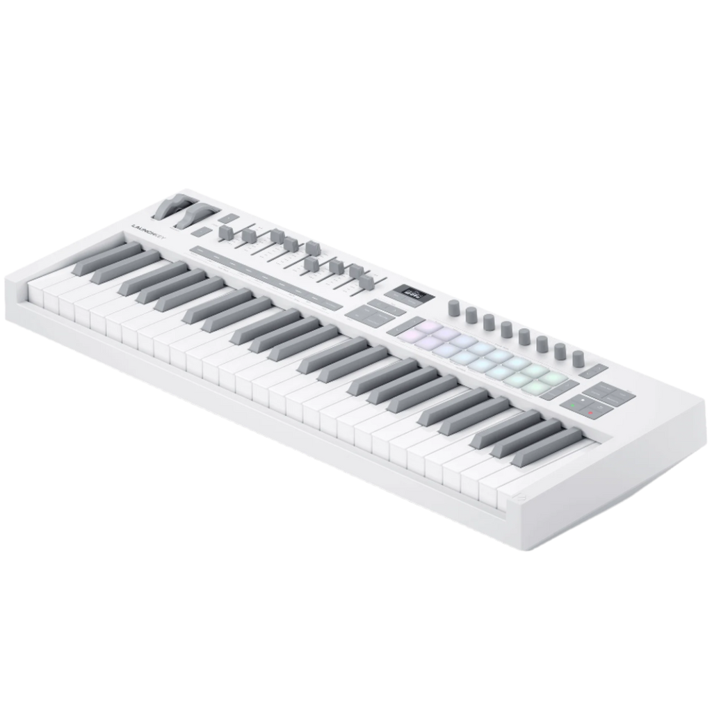 Novation Launchkey 49 MK4 MIDI keyboard, in white