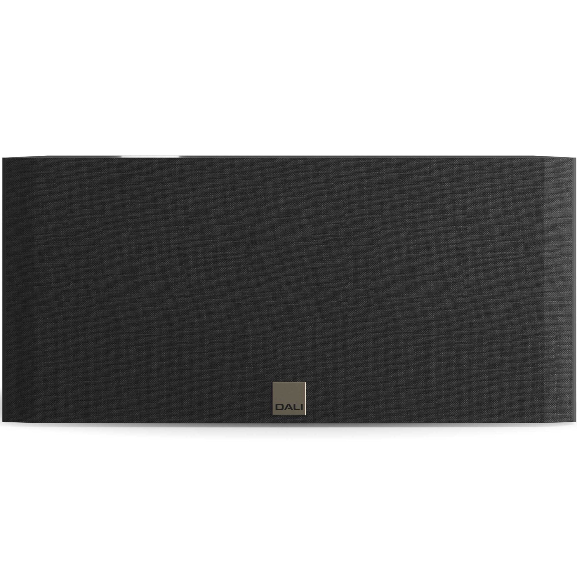 DALI Opticon Vokal MK2 center speaker in black, featuring sleek design and high-quality audio components for home theater setups.