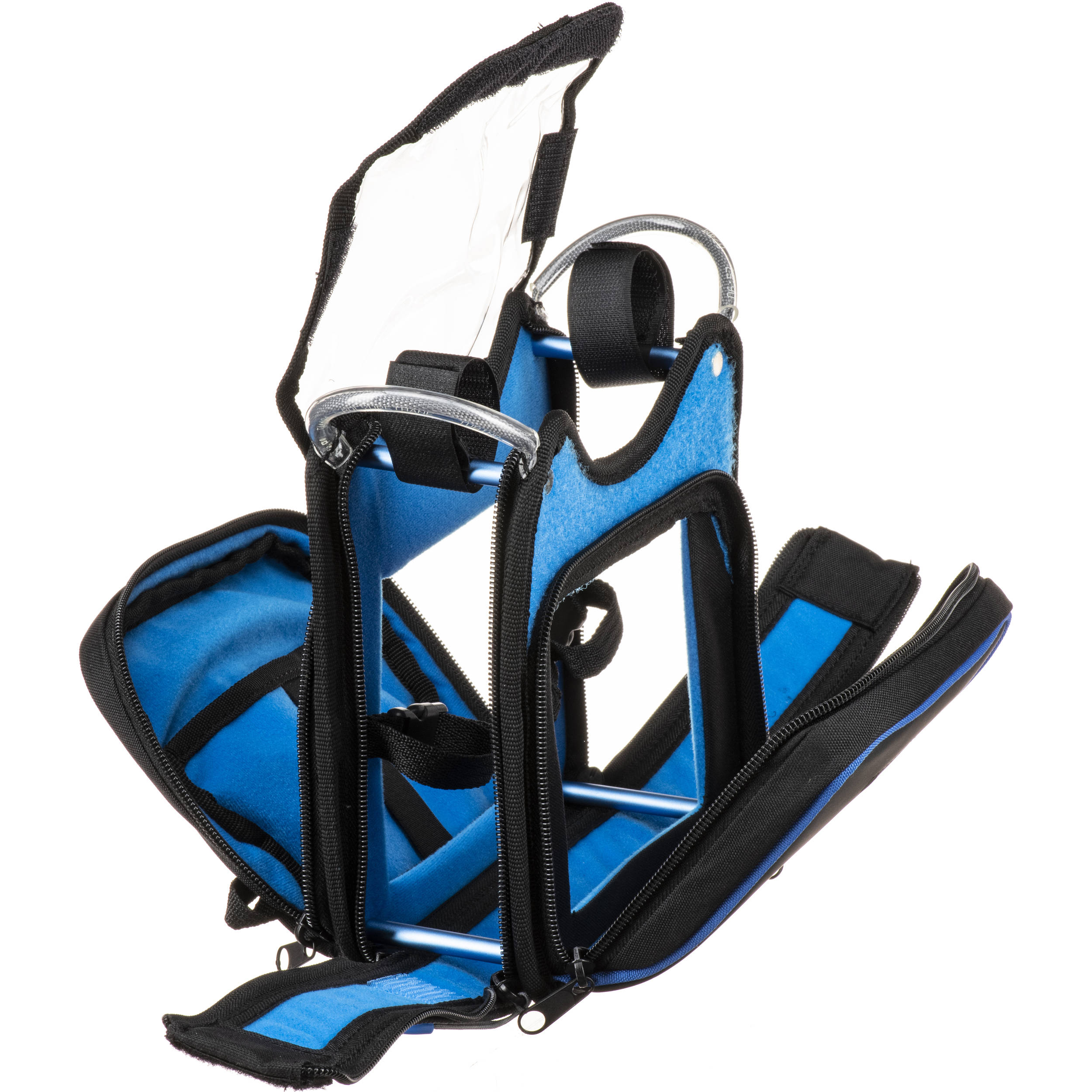 Orca Bags OR-268 microphone bag, open interior padded compartments empty.