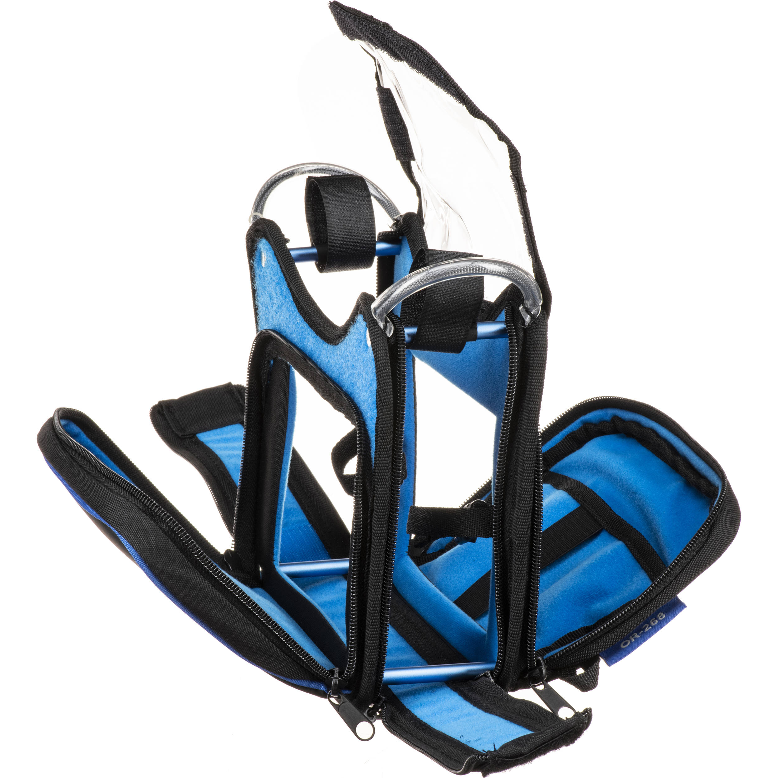 Orca Bags OR-268 microphone bag, bag fully unfolded interior empty.