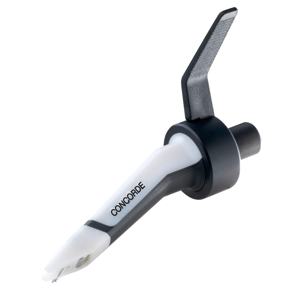 Ortofon Concorde Scratch MK2 turntable cartridge with stylus, designed for scratch DJing and turntable setup.