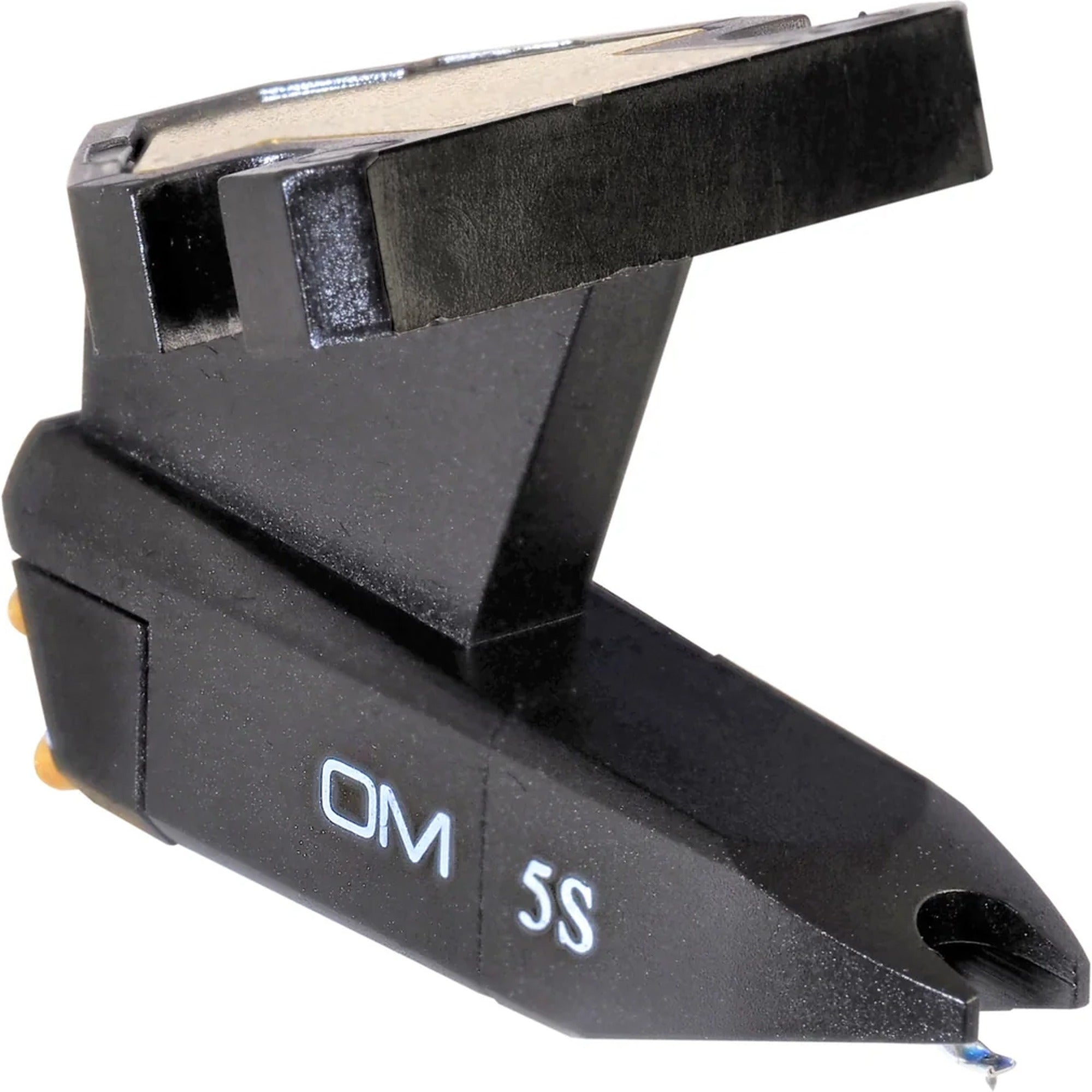 Ortofon OM 5S turntable cartridge with stylus, designed for high-quality vinyl record playback.