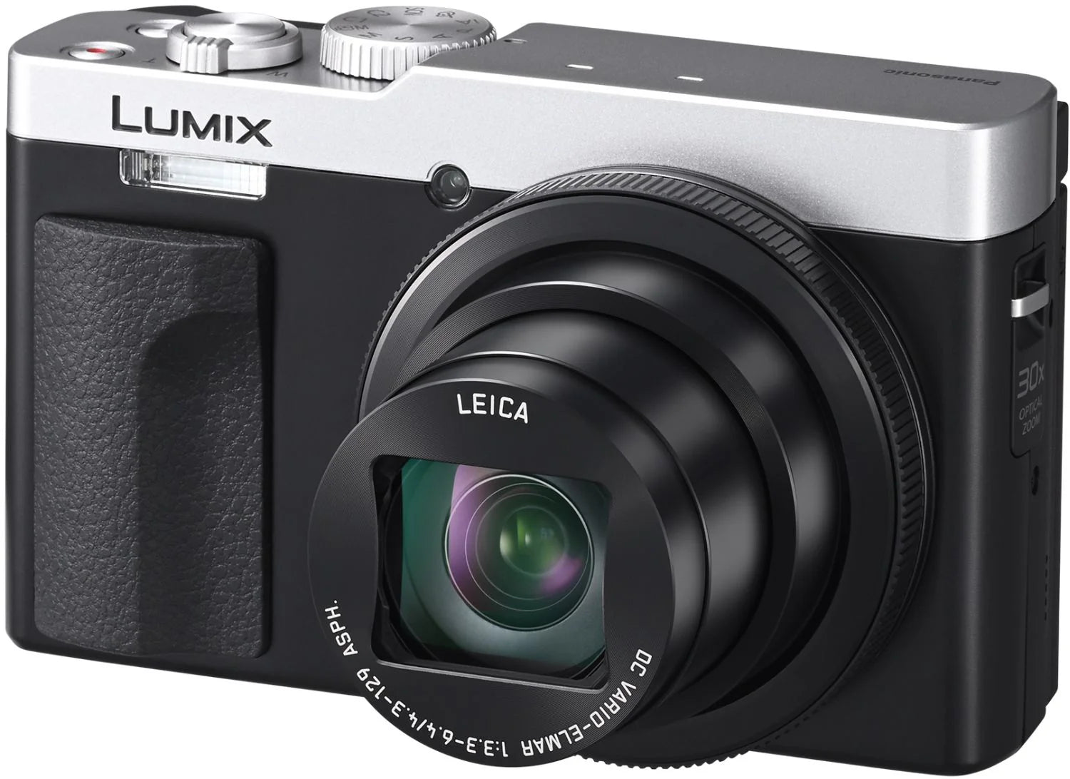 Panasonic Lumix TZ99 compact camera in silver