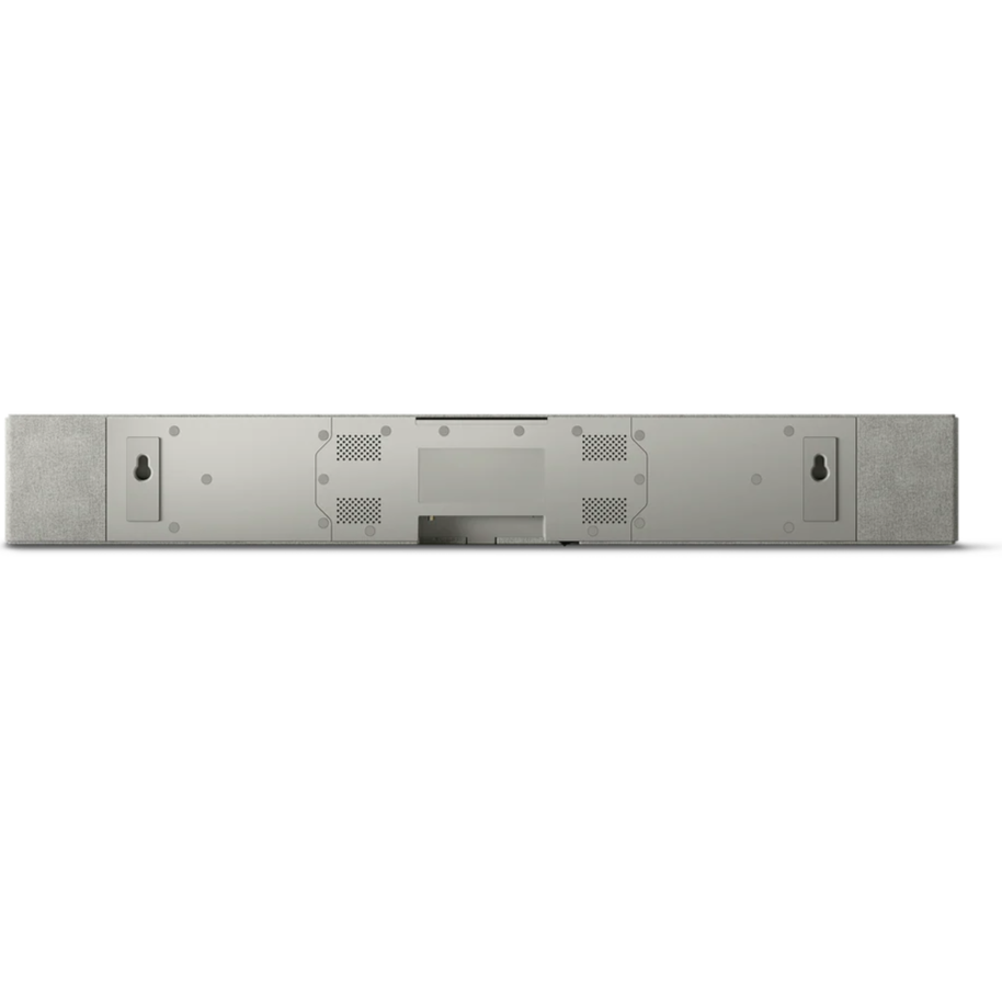 KEF XIO soundbar with sleek black finish and modern design, featuring multiple speaker drivers for enhanced TV audio.