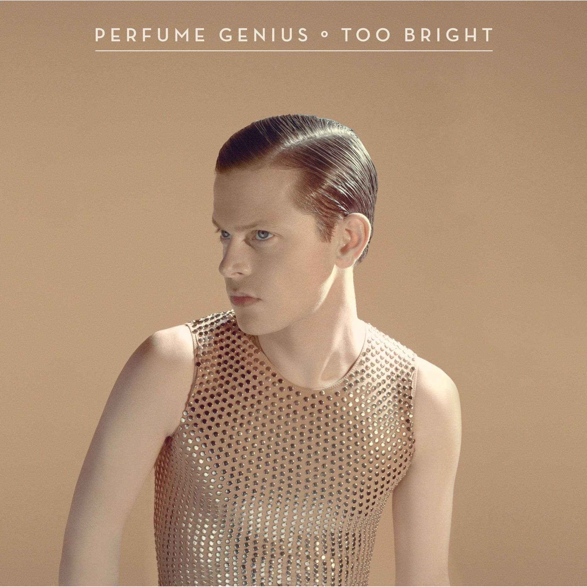 Clear vinyl LP of Perfume Genius's "Too Bright" 10th Anniversary Edition, indie rock album by Matador Records.