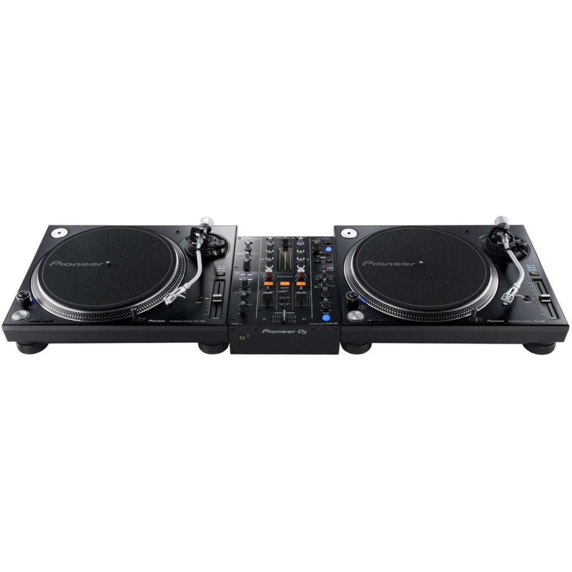 Pioneer DJ M-450 dj mixers, close up