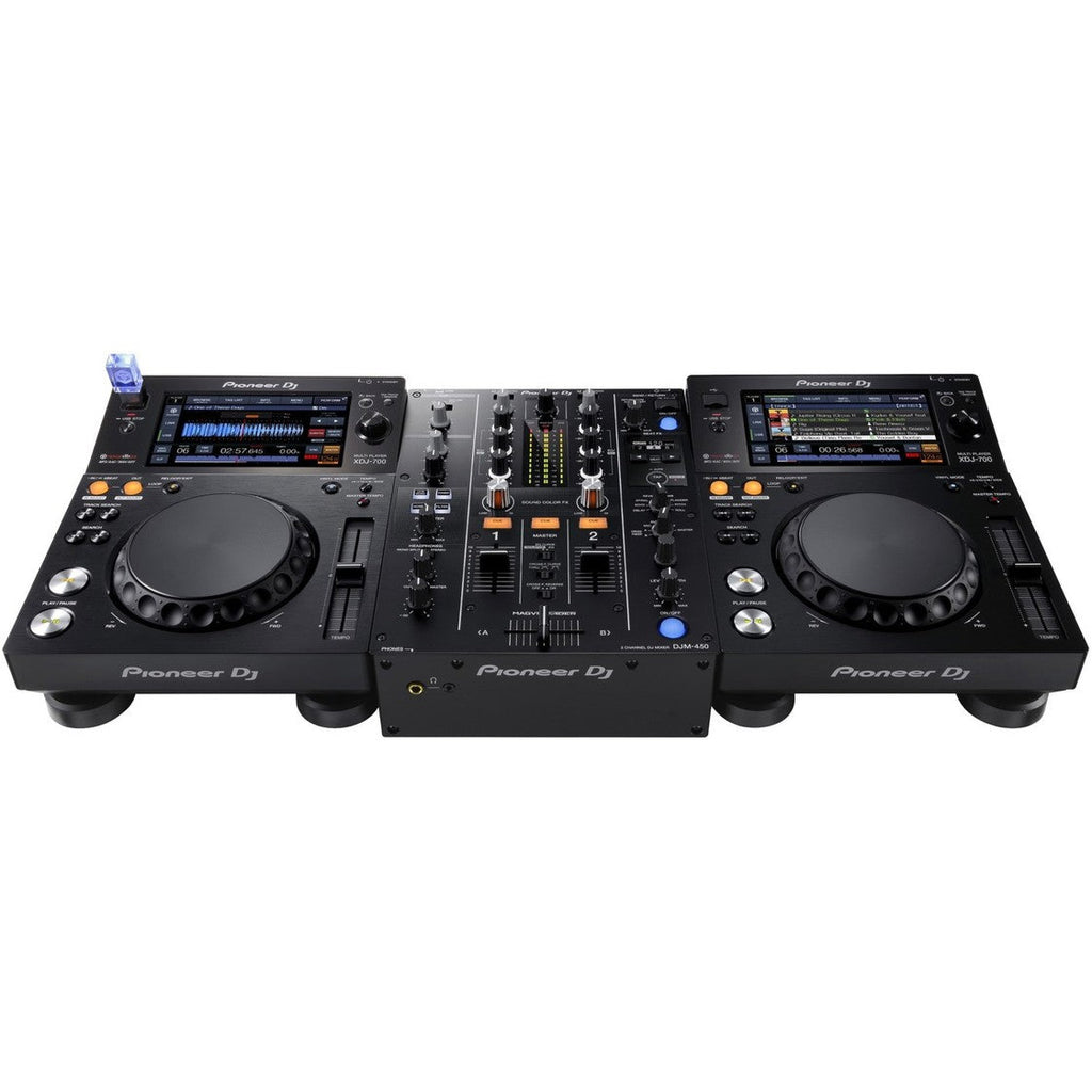 Pioneer DJ M-450 dj mixers, close up