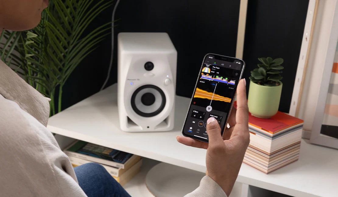 Pioneer DM-40D-BT desktop speakers, lifestyle