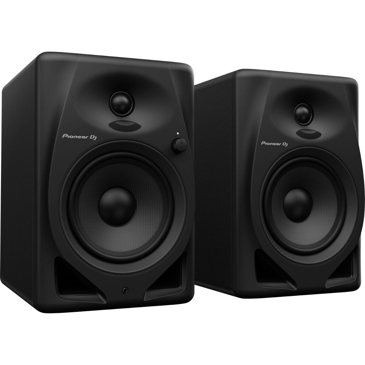 Pioneer DJ DM-50D desktop speakers, front view, black