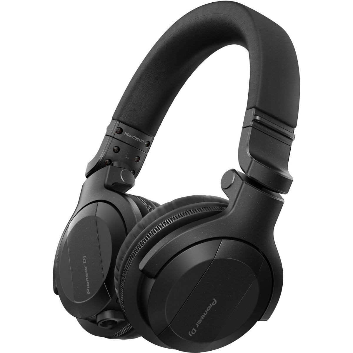 Pioneer DJ HDJ-CUE1 DJ headphones, close-up detail in black