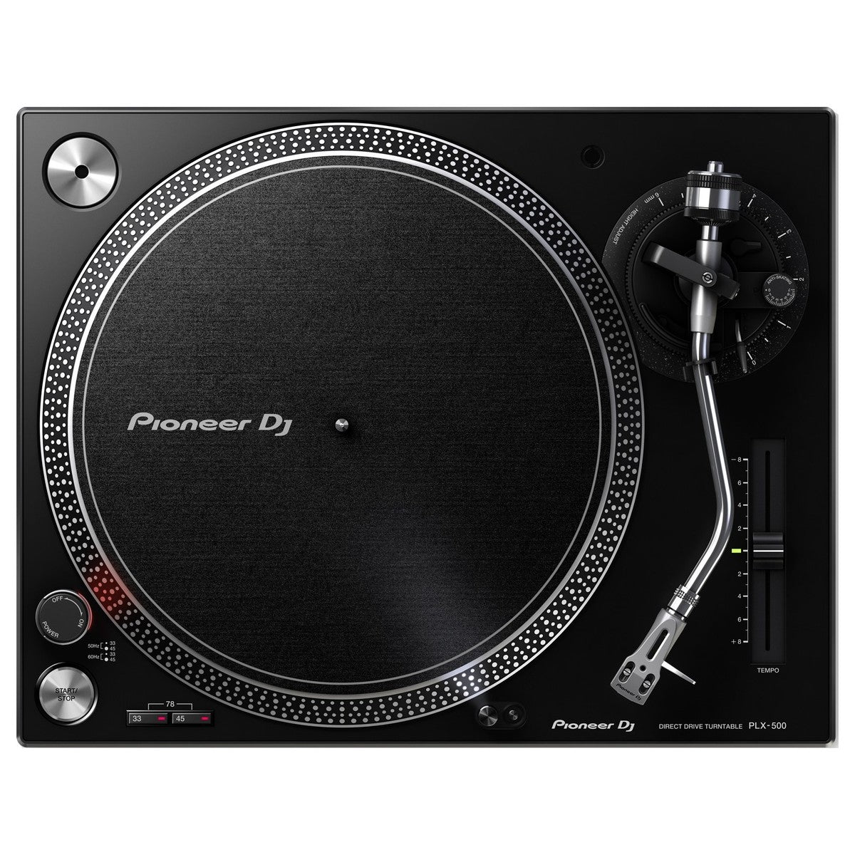 Pioneer DJ PLX-500 DJ turntable, in black