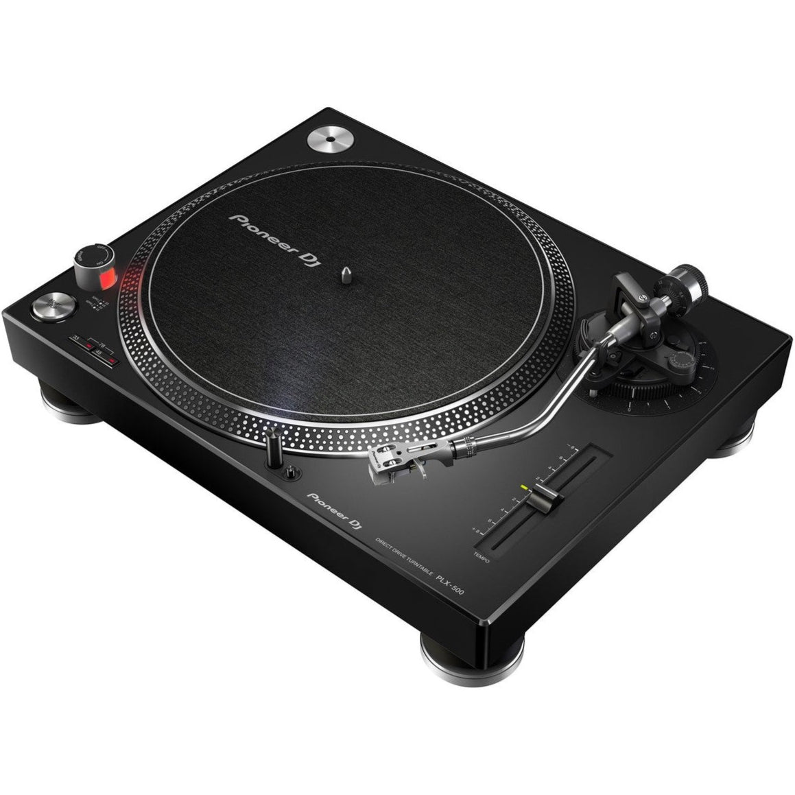 Pioneer DJ PLX-500 DJ turntable, in black