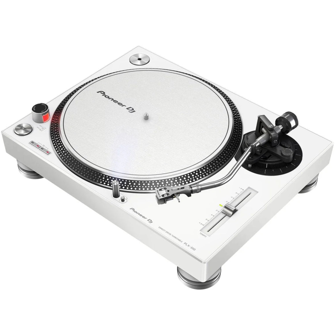 Pioneer DJ PLX-500 DJ turntable, in white