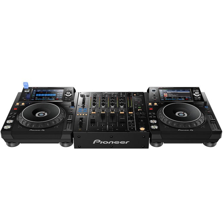 Pioneer DJ XDJ-1000MK2 DJ media player with large touchscreen and professional controls, used for digital DJ performances.