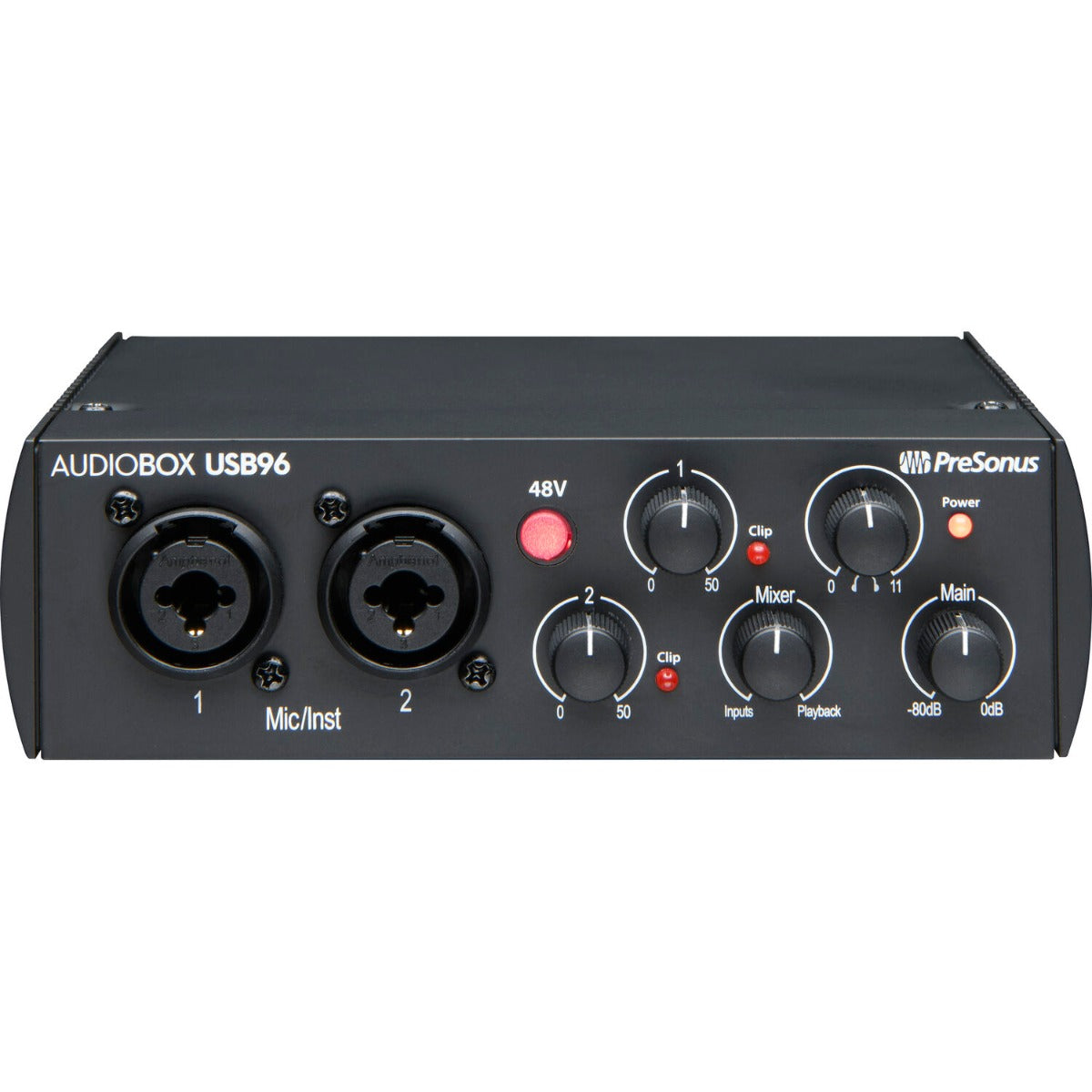 PreSonus AudioBox USB 96 audio interface, view 2