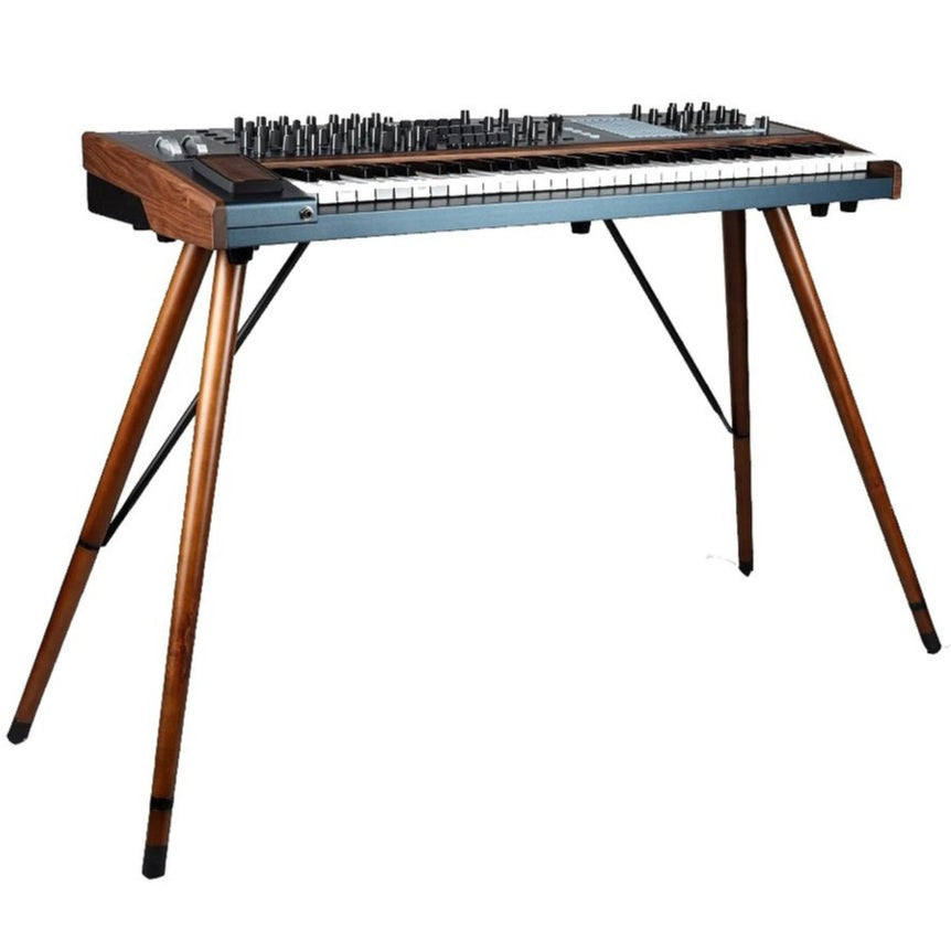 Arturia PolyBrute synthesizer with multiple control knobs and keyboard, showcasing its professional music production features.