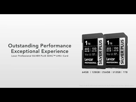 Lexar SDXC Silver Plus 1066X UHS-I U3, R205/W100 (V30) Memory Card