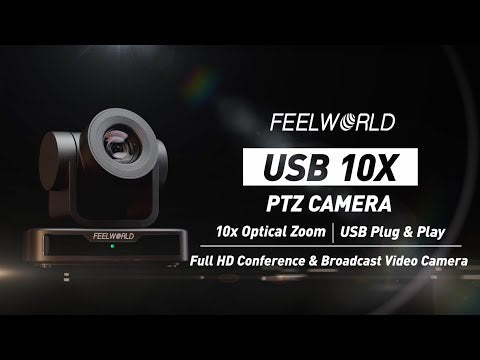 Feelworld PTZ Camera USB10X 1080p USB 2.0 with 10x Optical Zoom