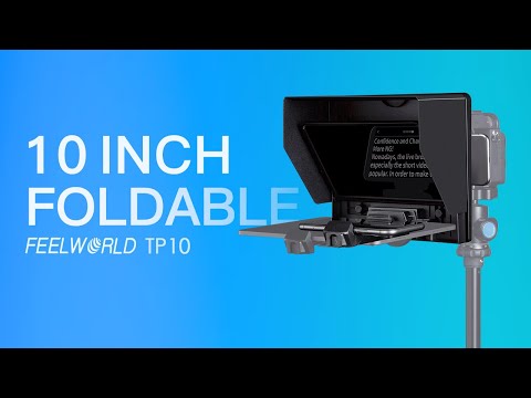 Feelworld TP10 Portable 10" Folding Teleprompter DSLR