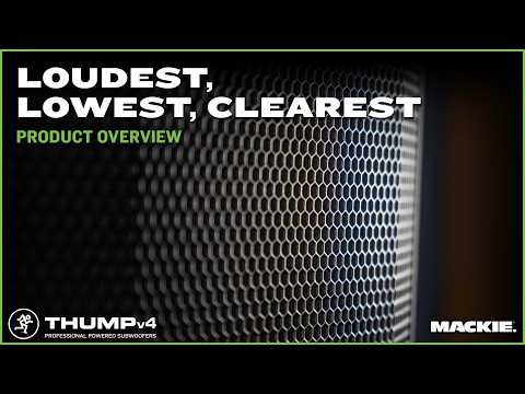 Mackie Thump18Sv4 - Mackie Thumpv4 introduction video