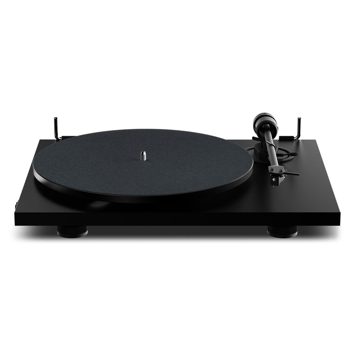 Pro-Ject E1.2 BT Satin Black turntable, front view